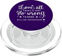 Citation Positive inspirante de Confiance William Shakespeare Cadeaux PopSockets PopGrip pour MagSafe