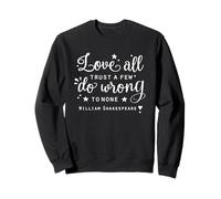 Citation Positive inspirante de Confiance William Shakespeare Cadeaux Sweatshirt