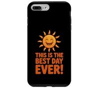 Citation Positive « This is The Best Day Ever Happy Sun » Coque pour iPhone 7 Plus/8 Plus