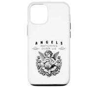 Citation protectrice Angels Watching Over Us Coque pour iPhone 12/12 Pro