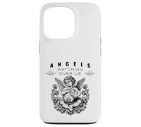 Citation protectrice Angels Watching Over Us Coque pour iPhone 13 Pro