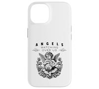 Citation protectrice Angels Watching Over Us Coque pour iPhone 14