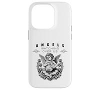 Citation protectrice Angels Watching Over Us Coque pour iPhone 14 Pro