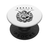 Citation protectrice Angels Watching Over Us PopSockets PopGrip Adhésif