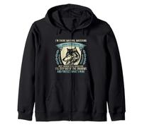 Citation protectrice du Loup Attendant dans l'ombre Sweat à Capuche