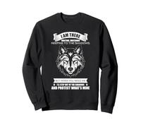 Citation protectrice du Loup Attendant dans l'ombre Sweatshirt