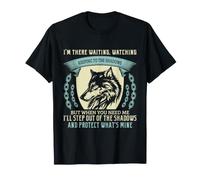 Citation protectrice du Loup Attendant dans l'ombre T-Shirt