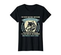 Citation protectrice du Loup Attendant dans l'ombre T-Shirt Graphique avec Valeur