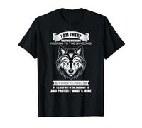 Citation protectrice du Loup Attendant dans l'ombre T-Shirt Graphique avec Valeur