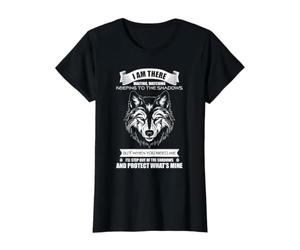 Citation protectrice du Loup Attendant dans l'ombre T-Shirt Graphique avec Valeur
