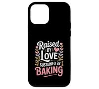Citation « Raised by Love Sustained by Baking » Coque pour iPhone 12 Mini
