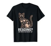 Citation Reading Only with A Cat on My Lap T-Shirt