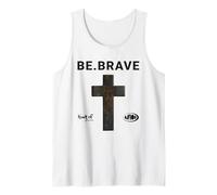 Citation Religieuse « Be Brave Jesus Blessed Cross God » Débardeur