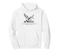 Citation Religieuse Be Brave Jesus Blessed Eagle God Bible Sweat à Capuche