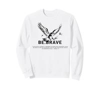 Citation Religieuse Be Brave Jesus Blessed Eagle God Bible Sweatshirt