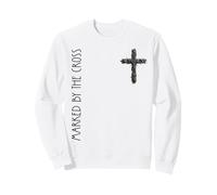 Citation Religieuse de la Bible catholique de Carême Marked by The Cross Sweatshirt