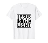 Citation Religieuse du christianisme Jésus est la lumière T-Shirt Graphique avec Valeur
