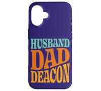 Citation Religieuse du père catholique Mari Papa diacre chrétien Coque pour iPhone 16