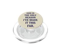 Citation Religieuse God is The Only Reason Christian Faith PopSockets PopGrip pour MagSafe