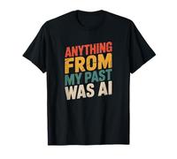 Citation rétro AI Nostalgie Design Vintage Vieilli T-Shirt