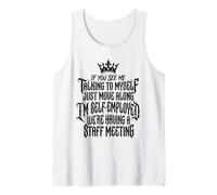 Citation rétro « If You See Me Talking to Myself » Débardeur