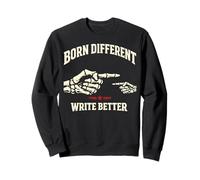 Citation rétro Squelette pour auteurs journalistes Sweatshirt