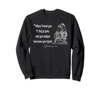 Citation Romantique de Style Shakespeare When I Saw You Littérature Sweatshirt