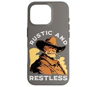 Citation Rustique et agitée Style de Vie Occidental rétro Cowboy Coque pour iPhone 16 Pro