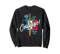 Citation Sainte Jeanne d'arc Courage catholique Sainte France Sweatshirt