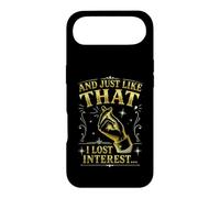 Citation Sarcastique Amusante « and Just Like That I Lost Interest » Coque pour iPhone Air