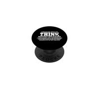 Citation Sarcastique Amusante de Parler sans Penser PopSockets PopGrip Adhésif