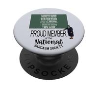 Citation Sarcastique de la Mort du Bon Sens PopSockets PopGrip Adhésif