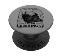 Citation Sarcastique introvertie « Some Things Better Left Unsaid » PopSockets PopGrip Adhésif