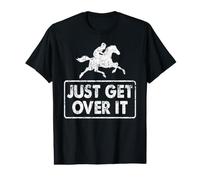 Citation Saut d’Obstacle Sarcastique Cavalier Drôle T-Shirt Graphique avec Valeur