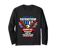 Citation « Sorry If My Patriotism Offends You American Eagle USA » Manche Longue