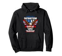 Citation « Sorry If My Patriotism Offends You American Eagle USA » Sweat à Capuche