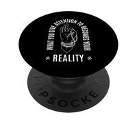 Citation spirituelle inspirante de la Loi de l'attraction du Bouddhisme PopSockets PopGrip Adhésif