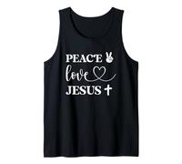 Citation spirituelle Paix Amour Jésus en Typographie Débardeur