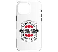 Citation stoïcisme Momento Mori Coque pour iPhone 16 Pro Max