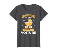 Citation sur l'éducation des Enfants pour Un Nouveau Papa T-Shirt, Femme, Chiné Foncé, 3XL