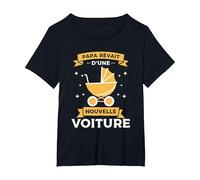 Citation sur l'éducation des Enfants pour Un Nouveau Papa T-Shirt, Femme Grandes Tailles, Noir, 1X