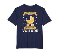 Citation sur l'éducation des Enfants pour Un Nouveau Papa T-Shirt, Homme Grandes Tailles, Bleu Marine, 2X Tall