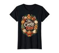 Citation sur Les Biscuits de Noël de The Cookie Crew T-Shirt Graphique avec Valeur, Femme, Noir, S