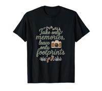 Citation « Take Only Memories Leave Only Footprints » T-Shirt