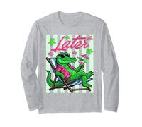 Citation Tendance de l'alligator drôle Plus Tard Manche Longue
