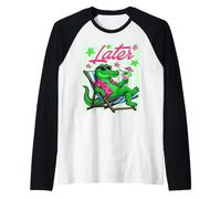 Citation Tendance de l'alligator drôle Plus Tard Manche Raglan