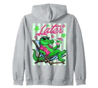 Citation Tendance de l'alligator drôle Plus Tard Sweat à Capuche
