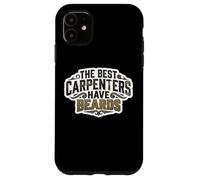 Citation « The Best Carpenters Have Beards Bearded Wood Worker » Coque pour iPhone 11