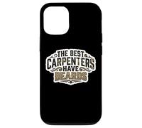 Citation « The Best Carpenters Have Beards Bearded Wood Worker » Coque pour iPhone 12/12 Pro