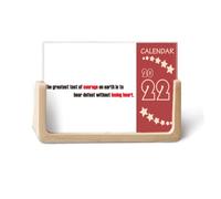 Citation The Greatest Test Is To Bear Defeat Calendrier de bureau 2022 12 mois